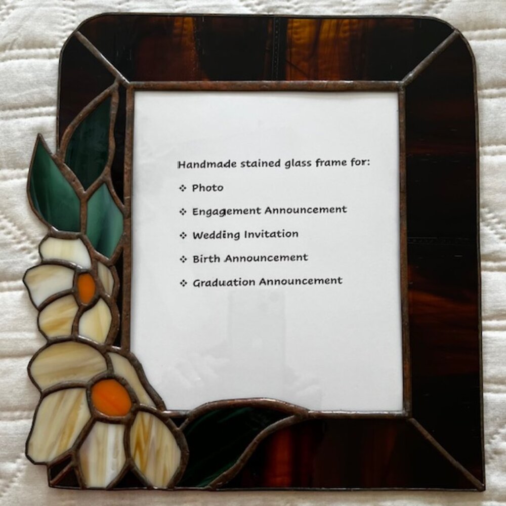 Handcrafted Stained Glass Frame
